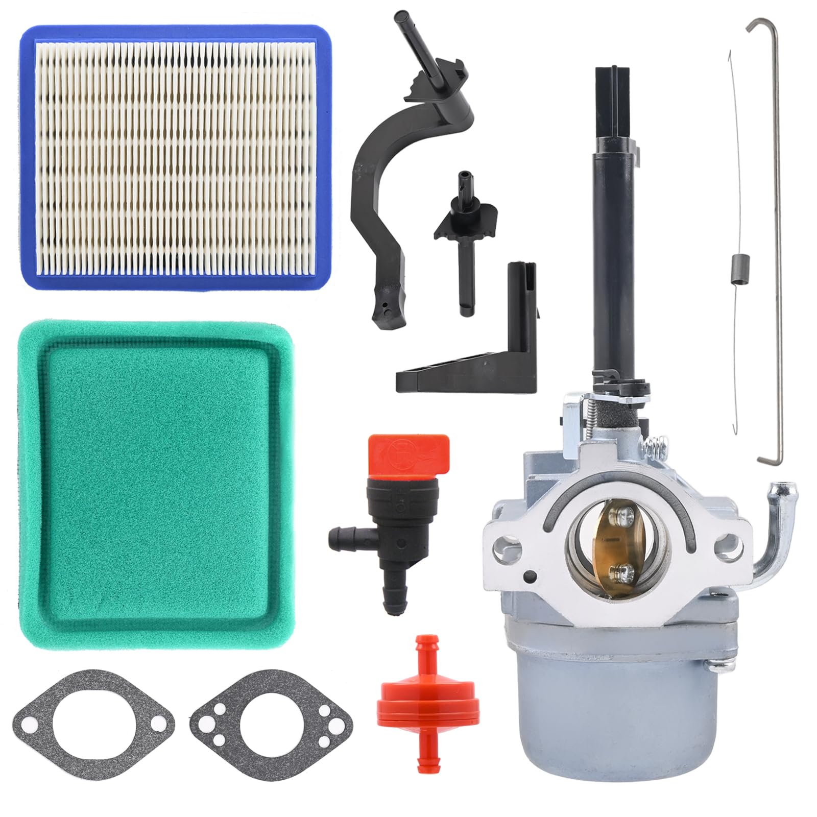 697978 591378 - Carburador con filtro para soplador de nieve B&S Nikki 796321 699966 696132 796322 compatible con generador Storm Responder 5500 para generador Troy Bilt Coleman Powermate 5000