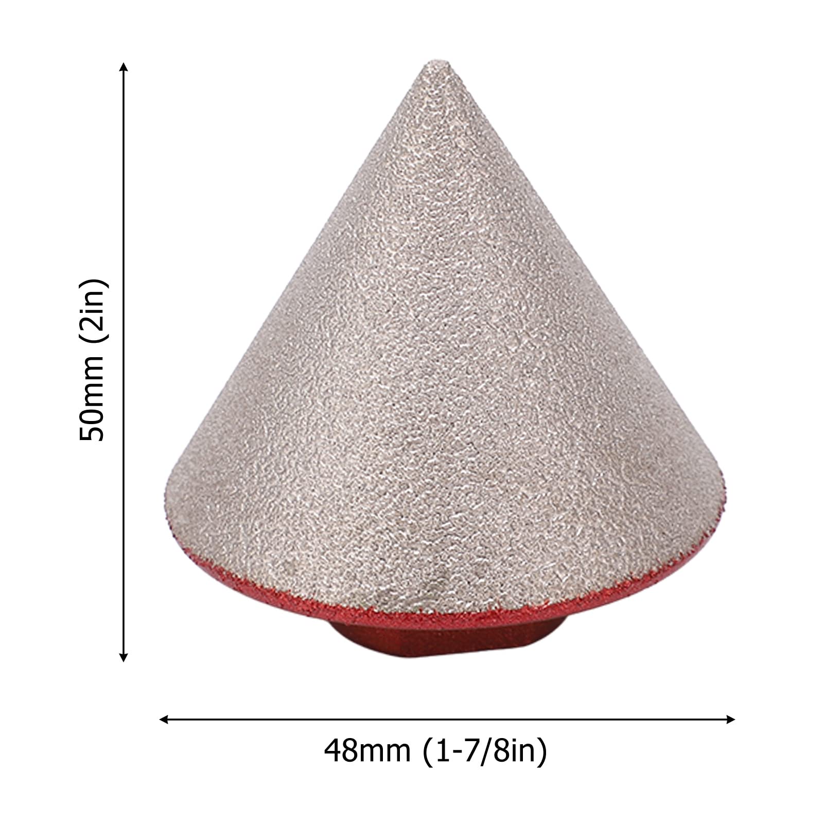 Emoshayoga Fraisage au Diamant Bit de Chanfrein Mèche à Biseauter Conique à 60 Degrés, Mèches de Chanfrein Diamante 48mm pour le Marbre Céramique(M14)