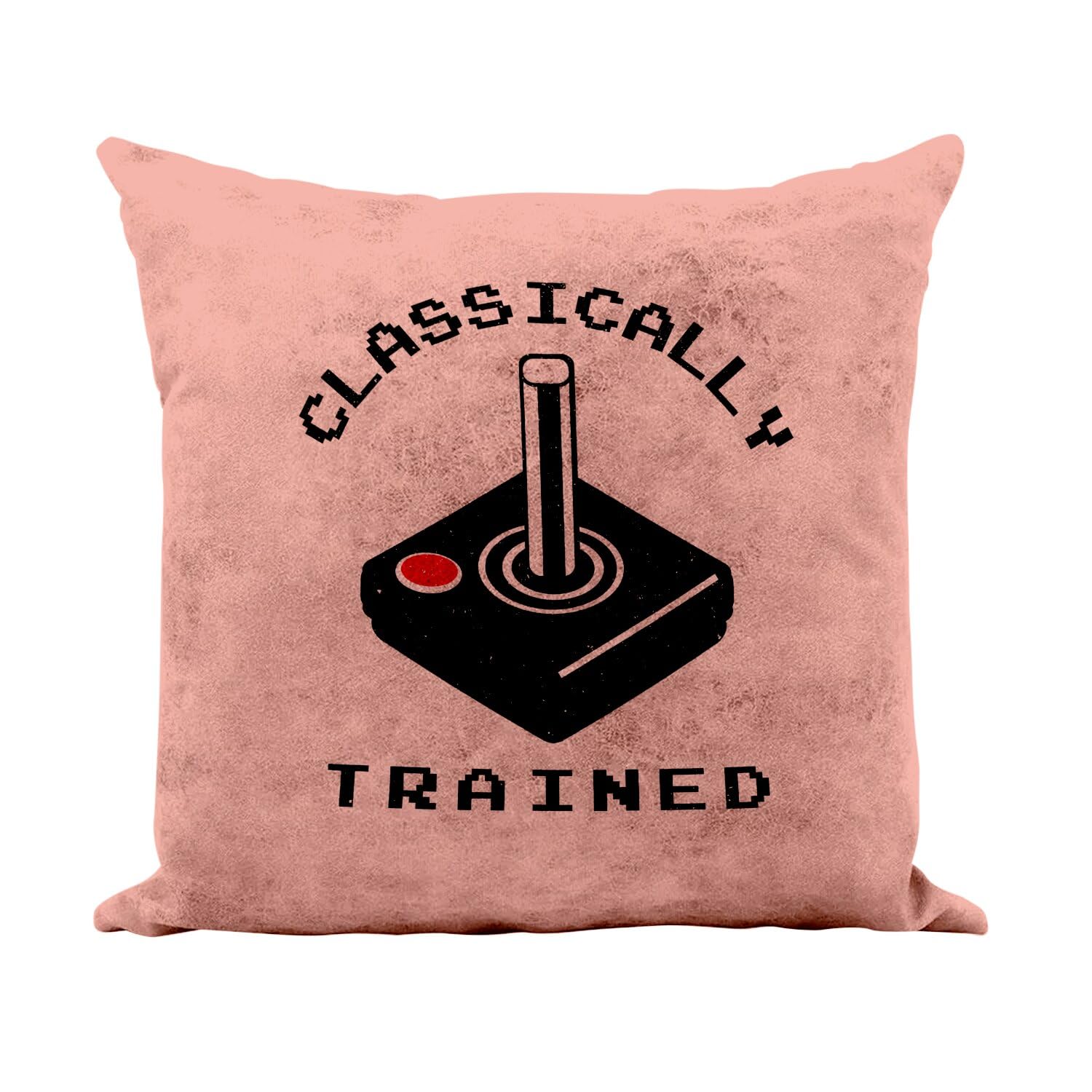Coussin retro gaming rose - Cadeau geek nostalgique avec housse 40x40