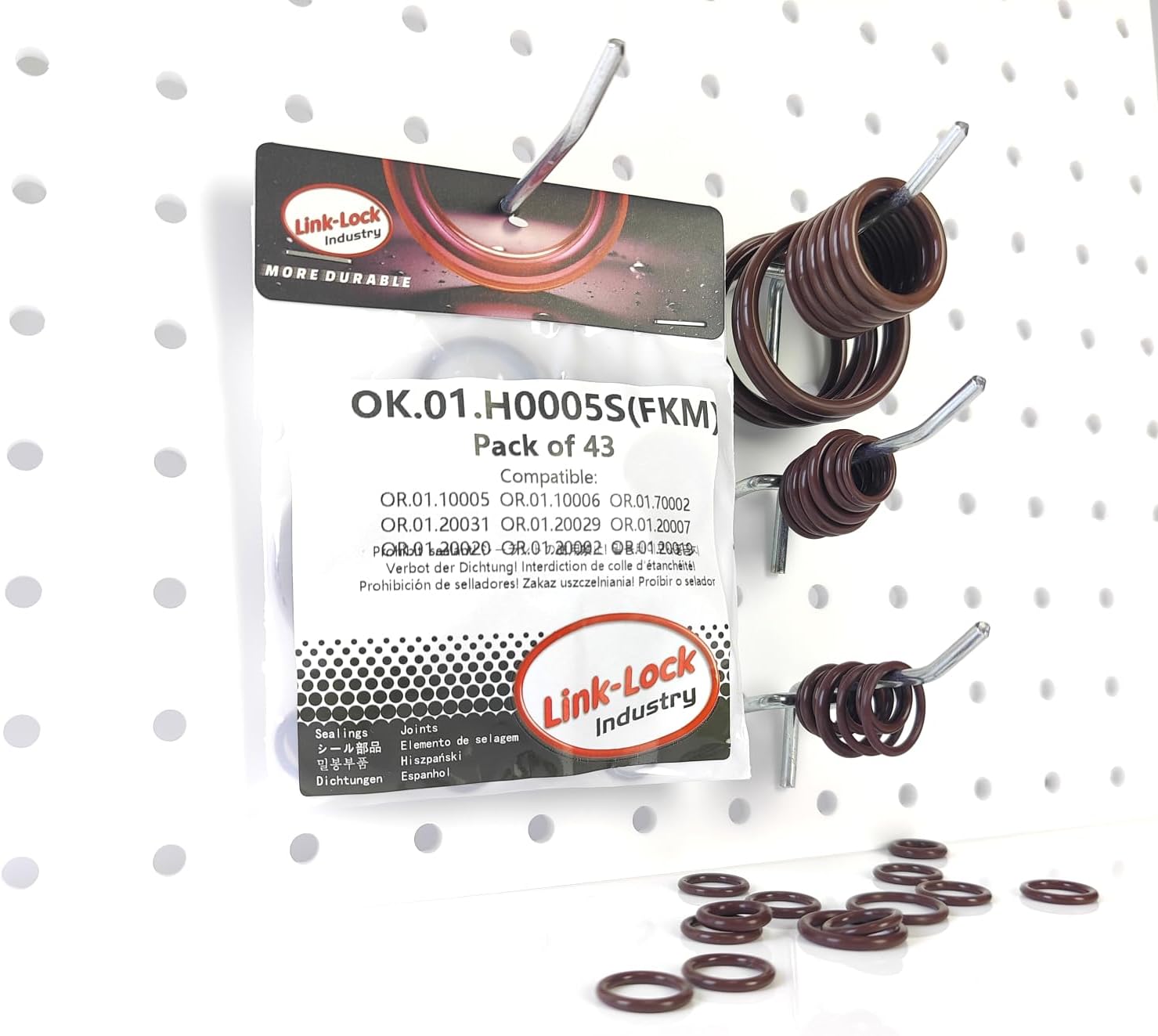 43PCS FKM Viton OK.01.H0005S Engine coolant pipe/Water hose O-Ring Kit 11427558936 11427563453 17211742636 for BMW N54 E90 E91 E92 E93 335I