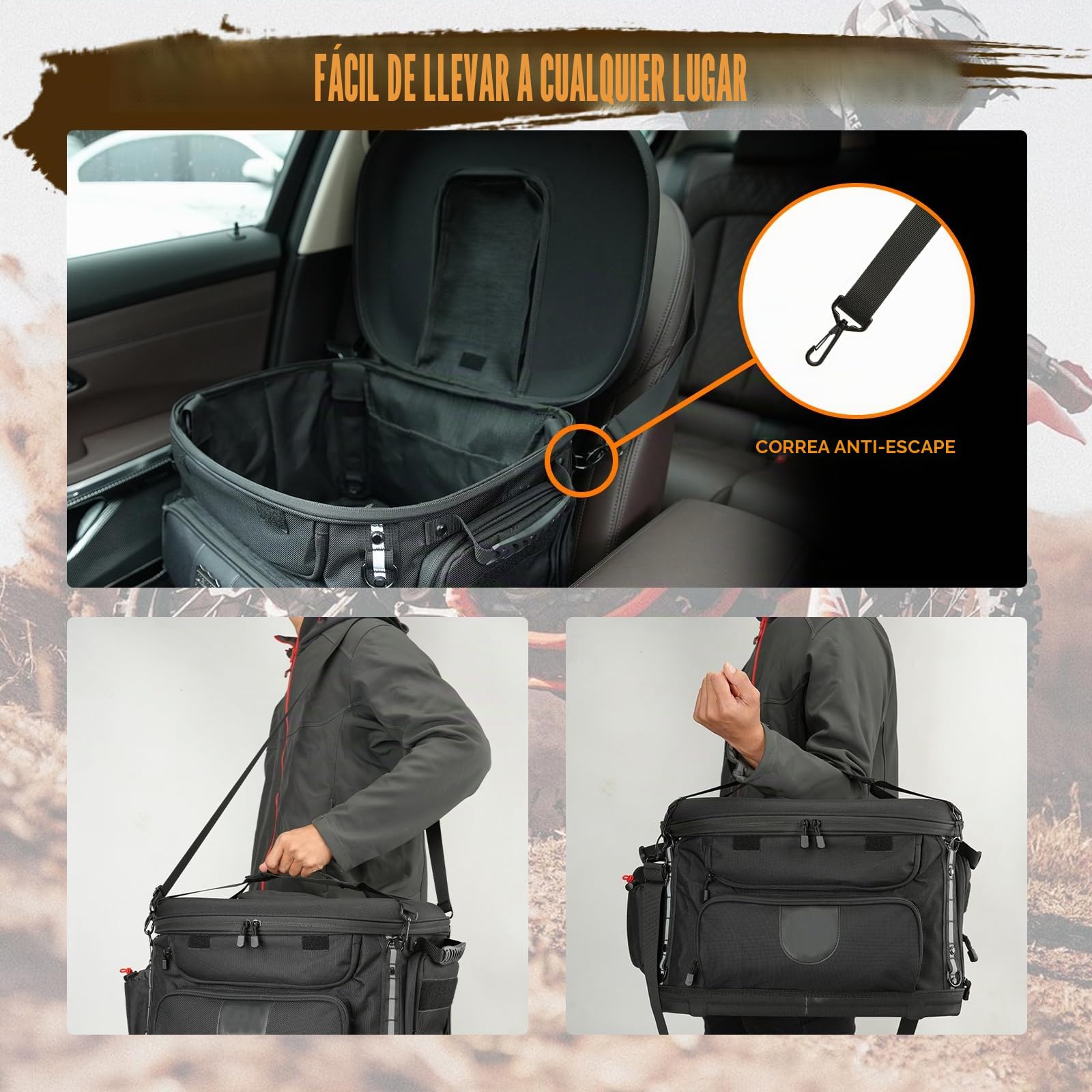 Transportador portátil para Motocicleta, para Perros y Gatos, Resistente a la Intemperie, Bolsa de Equipaje de Viaje para Harley Road Street Glide CVO Road King Touring Trike Can Am con