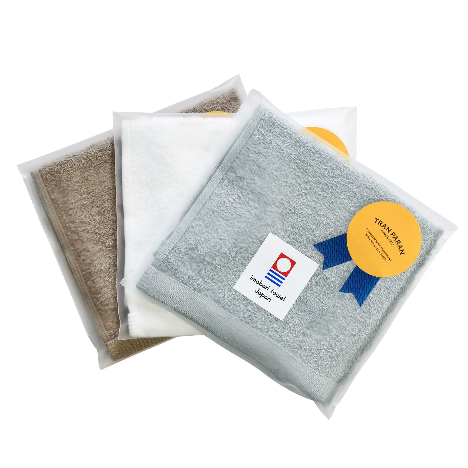 Amazon｜トランパラン 今治タオル ハンカチタオル 約25×25cm 個包装