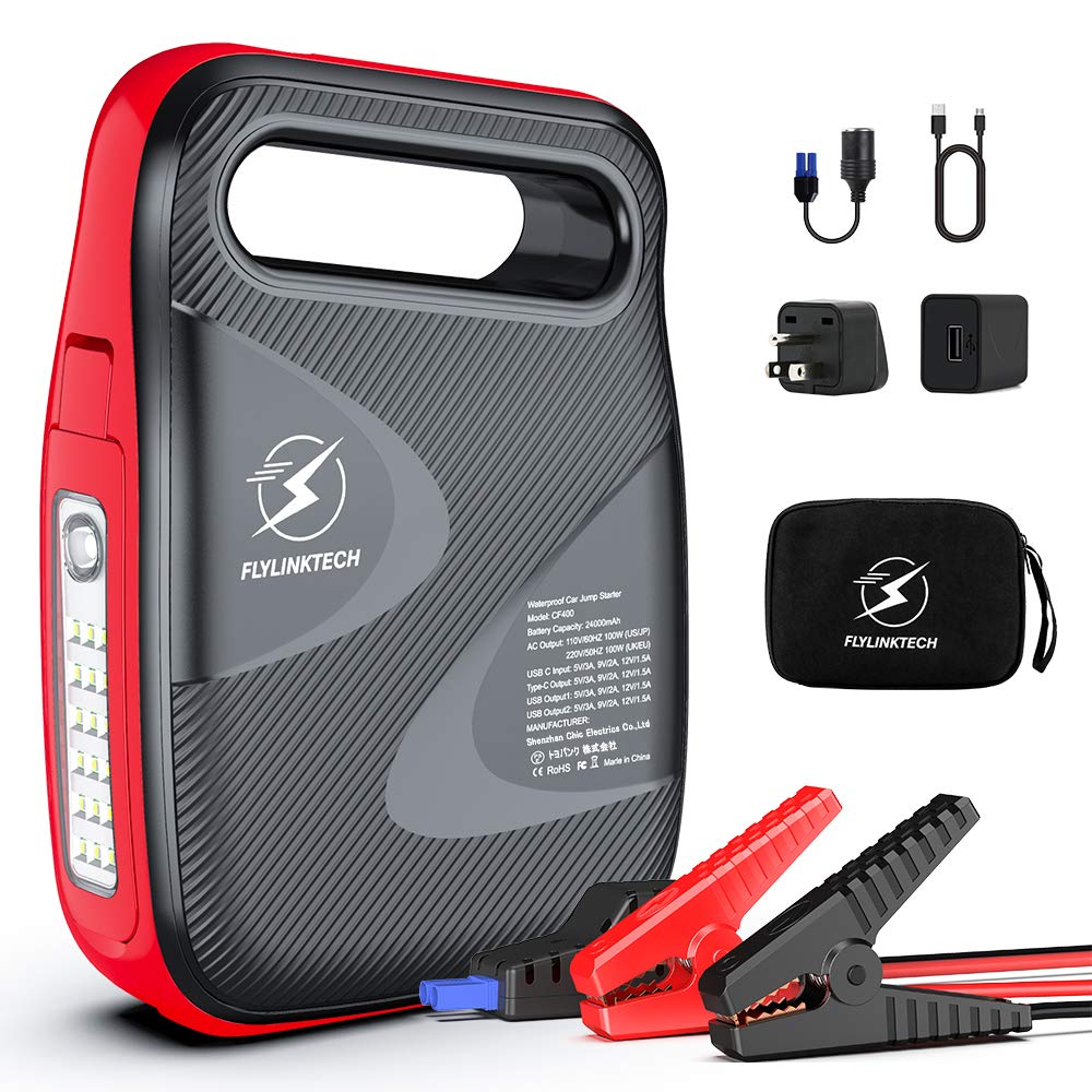 Amazon | Flylinktech ジャンプスターター 12V車用エンジンスターター