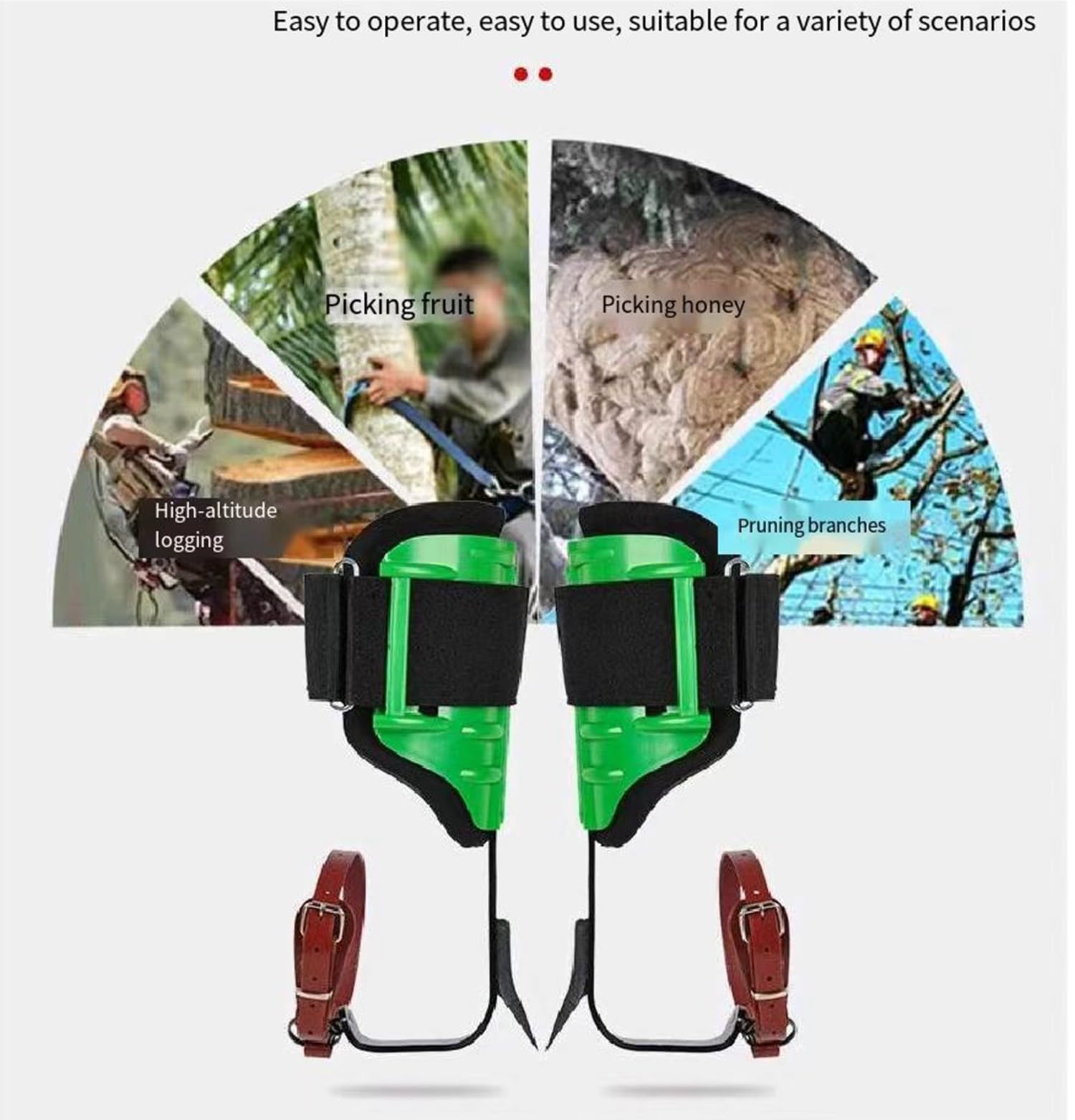 Griffe d'élagage, Outils pour Grimper Aux Arbres, Grimper Arbre Artefact, Crampons d'escalade des Arbres pour L'Observation De La Chasse Cueillette De Fruits Attrape des GuêPes
