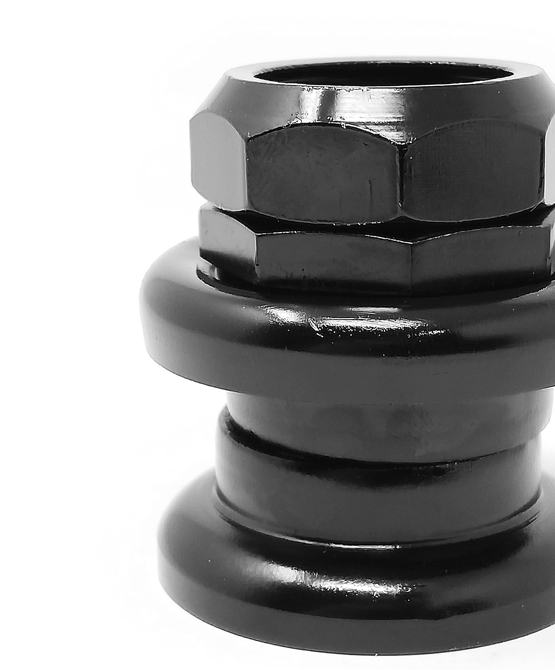 IBK Headset Serie Sterzo Nero 1'' (2,5cm) a Filetto Standard Cuscinetti per Biciclette - per Bici Pieghevole, Mountain Bike, Epoca