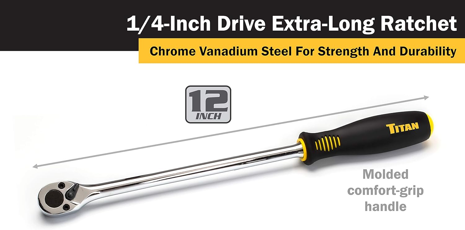 Blасk Frіdау - 40% оƒƒ Titan 11304 1/4-Inch Drive x 12-Inch 36-Tooth Extra-Long Ratchet