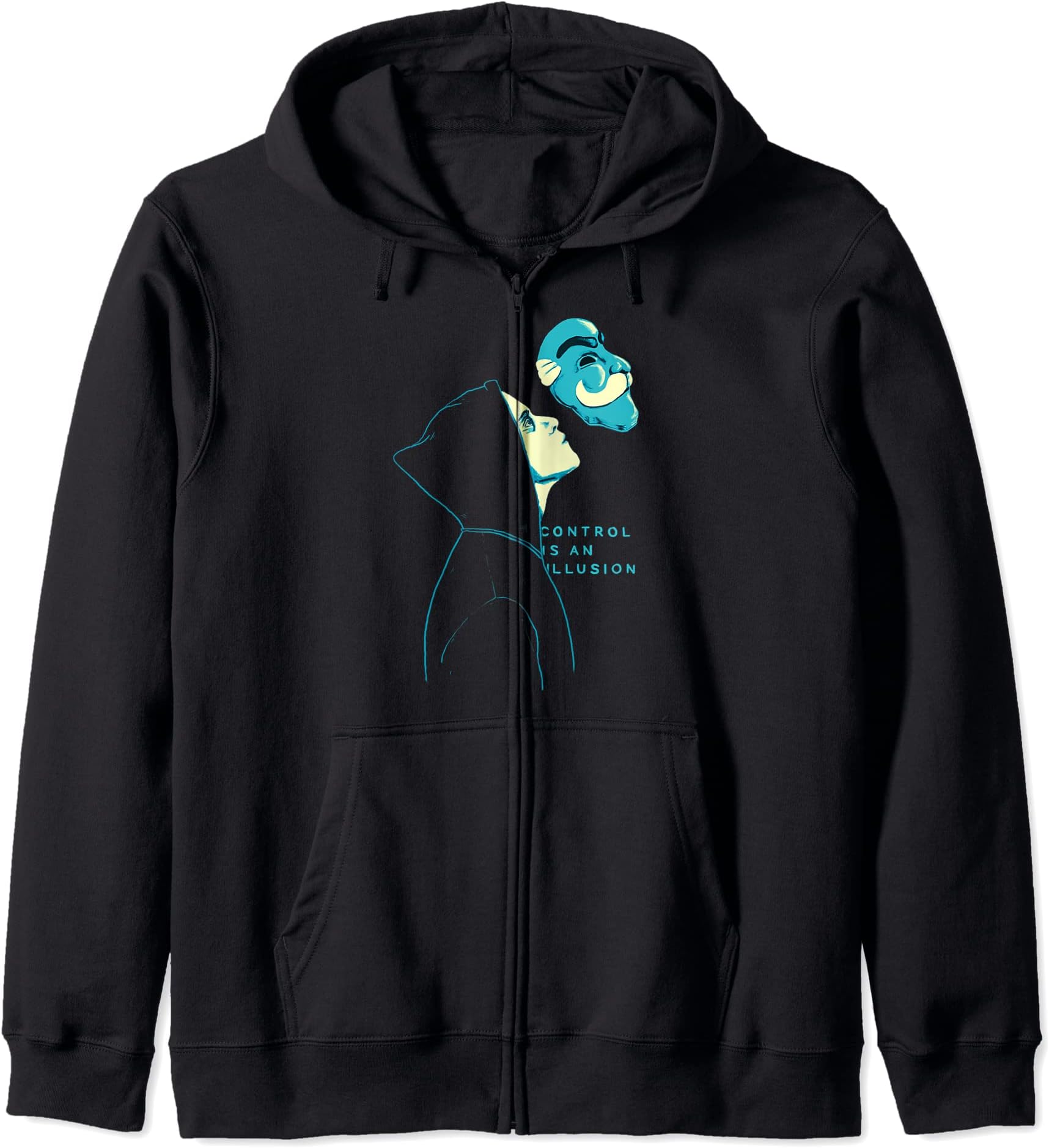 F Society Control Is An Illusion Robot Hacker Programming Zip Hoodie