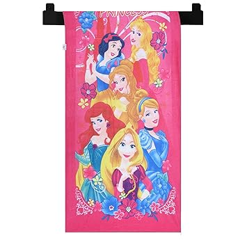 Heart Home 27x54 Inch Cotton Baby Towel for 0 To 6 Month | Super Absorbent Boys and Girls Bath Towel for New Born Baby | Princess Print - Pink