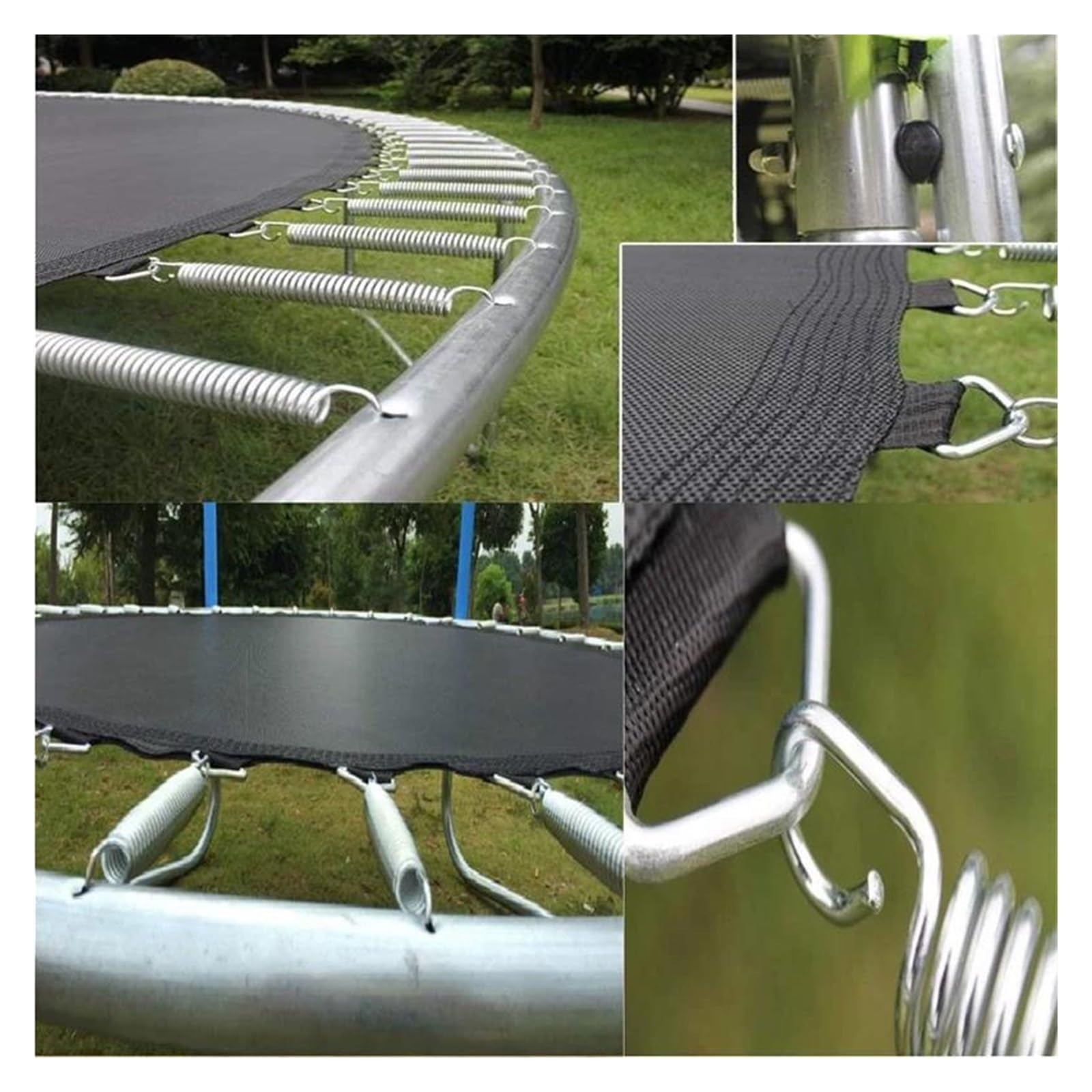 Colchoneta Recambio Exterior Trampolín 20 Piezas Resortes De Trampolín De 5,5 Pulgadas, Accesorios De Trampolín De Repuesto De Alta Resistencia De Acero Galvanizado De Alta Resistencia