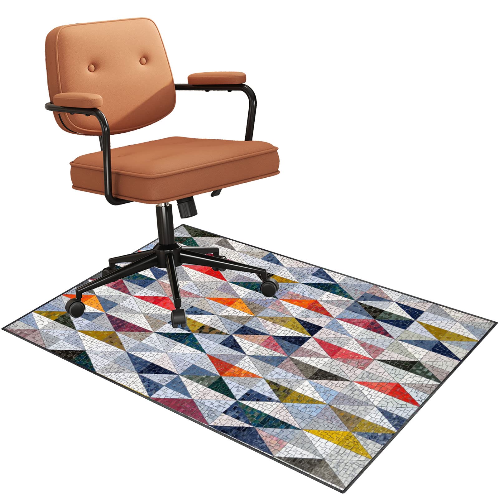 Tappeto Protettivo Per Sedia Da Ufficio E Gaming 140x160 Cm PLMM - Antiscivolo, Per Pavimenti Duri, Facile Da Pulire