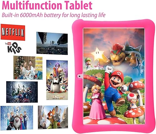 Miniatura 6 de Tableta para niños, Android de 10 pulgadas para niños, 4 GB de RAM 64 GB ROM, pantalla táctil IPS HD de 1280 x 800, tableta con control parental,