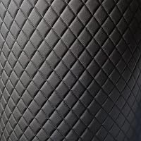Vista 8 de Tela de vinilo de piel sintética con respaldo de espuma acolchada de 2 x 3 hilos de diamante para tapicería automotriz, muebles, proyectos