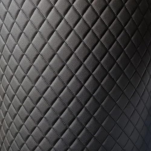 Miniatura 8 de Tela de vinilo de piel sintética con respaldo de espuma acolchada de 2 x 3 hilos de diamante para tapicería automotriz, muebles, proyectos