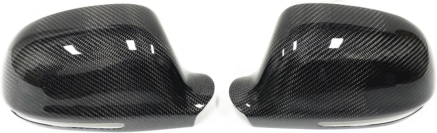 カバー 用 Q3 2013-2016 カーボンファイバーミラーカバー 車外装 リアビューキャップ 【オートサイドバックミラーガラスバックミラーレンズ】 リアビューシェル KV