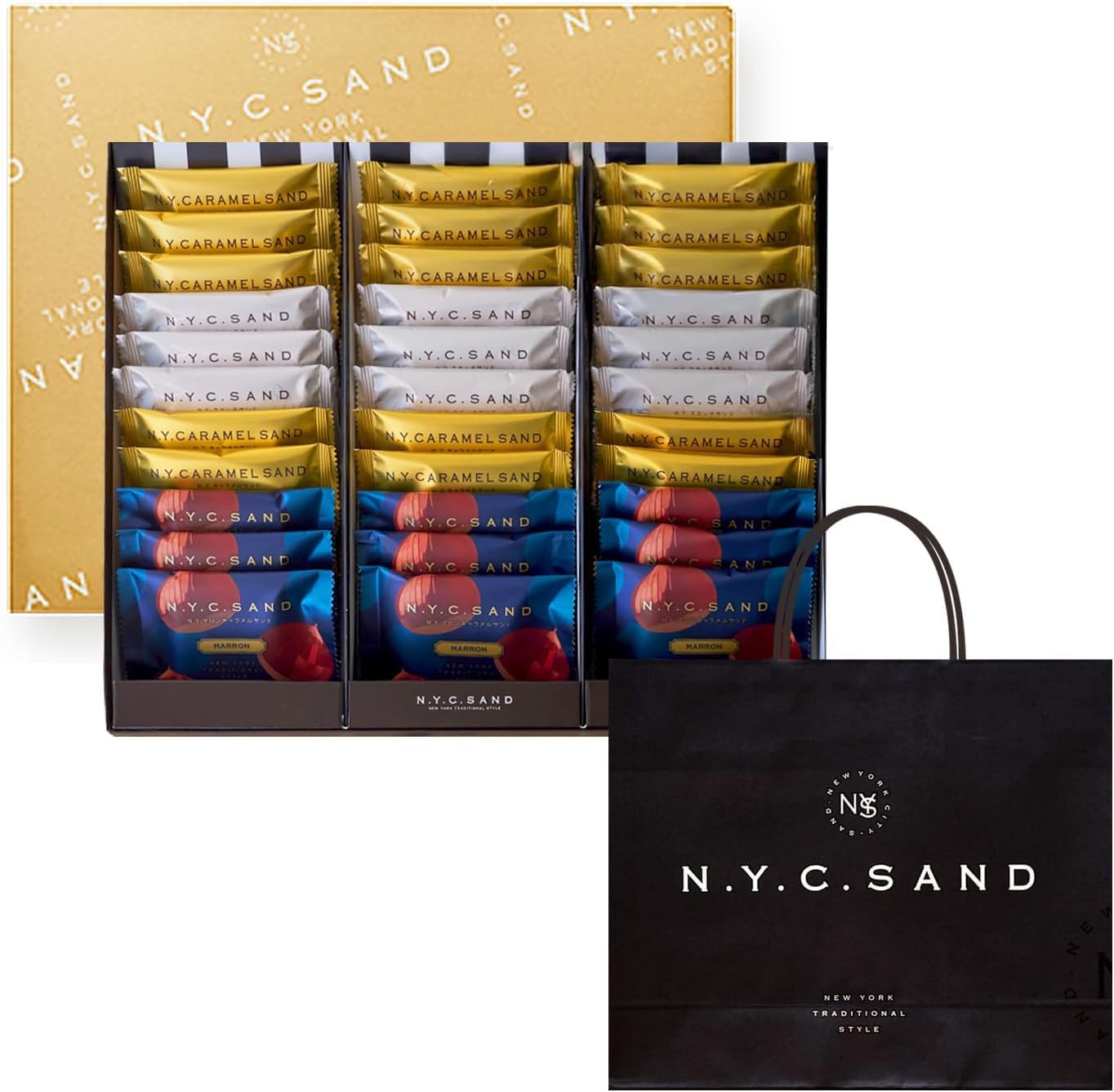 Amazon.co.jp: 【常温便】N.Y.C.SAND ニューヨークキャラメルサンド