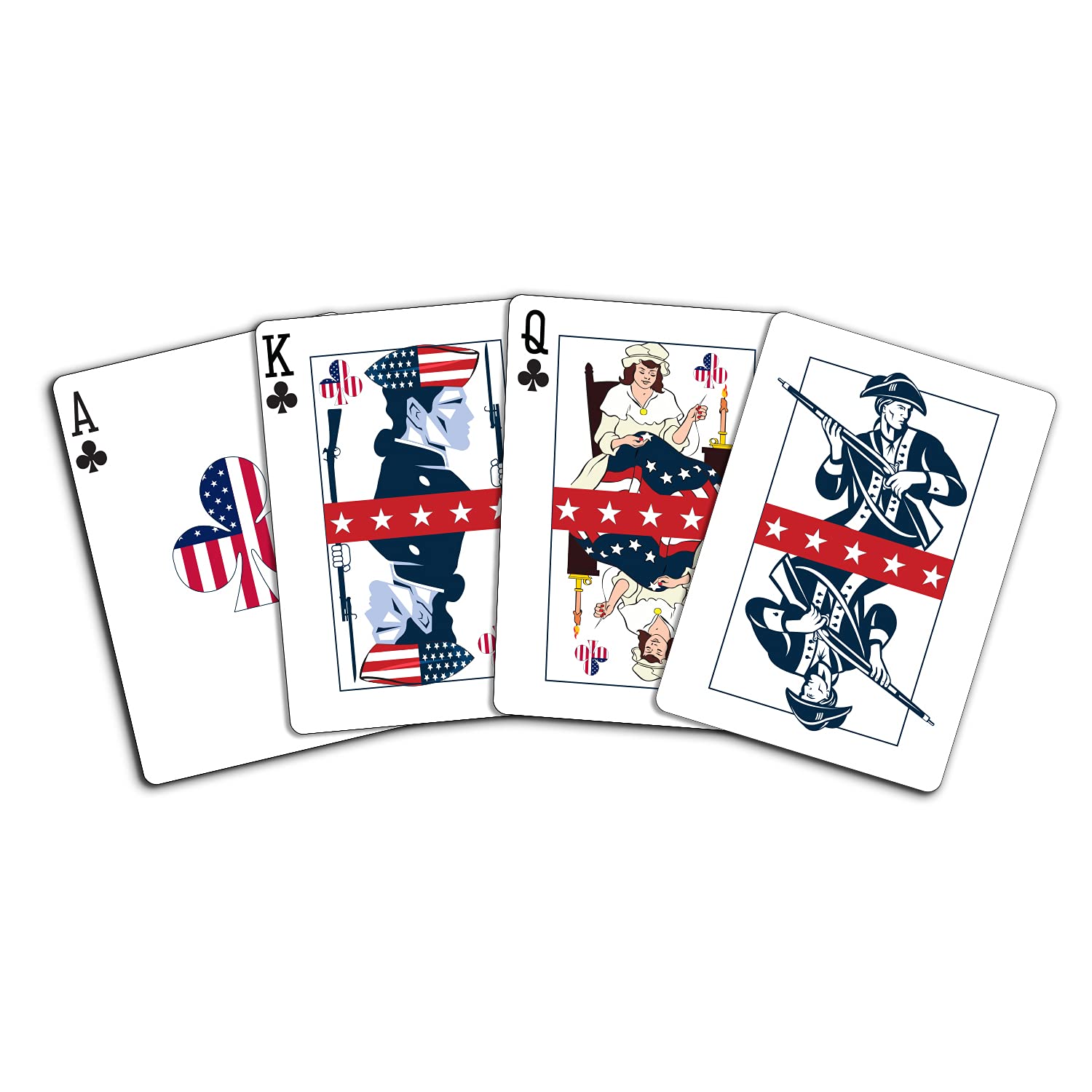 Amazon.com: Blue American Flag Playing Cards - Patriotic