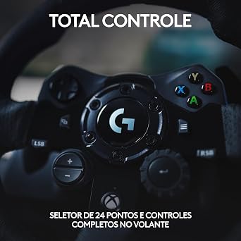 COMOBELIEF Volante Logitech G923 para Xbox Series X|S, Xbox One e PC com Force Feedback TRUEFORCE, Pedais Responsivos, Launch Control e Acabamento em Couro