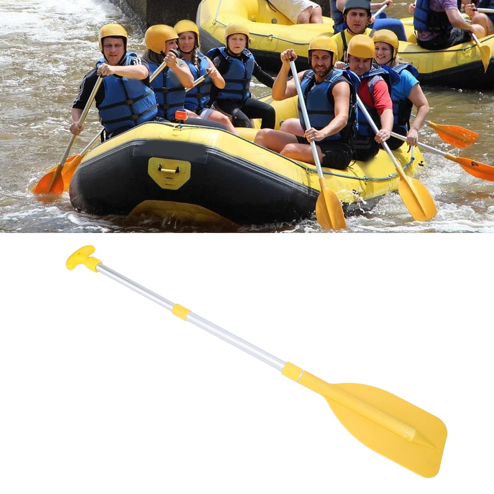 Pagaia Telescopica In Alluminio E PVC - Regolabile Da 54 A 106 Cm, Per Kayak, Canoa E Barche - Foto 2