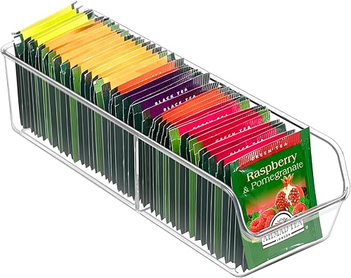 Miniatura 9 de FUCDTEFC Bolsa de té de almacenamiento para bolsa de té, caja de té, contenedores de almacenamiento transparentes, paquete de 2