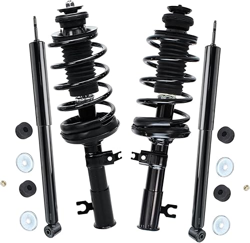 Detroit Axle - Amortiguadores para Chevy Aveo Aveo5 Pontiac Wave G3 Complete 2 puntales delanteros listos de instalación rápida con conjunto de