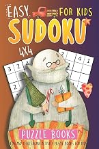 Easy Sudoku Puzzle Books For Kids: 4x4 Sudoku Puzzle Book - Relaxing Activity Does Not Involve The Screen (Sudoku Books for Kids)