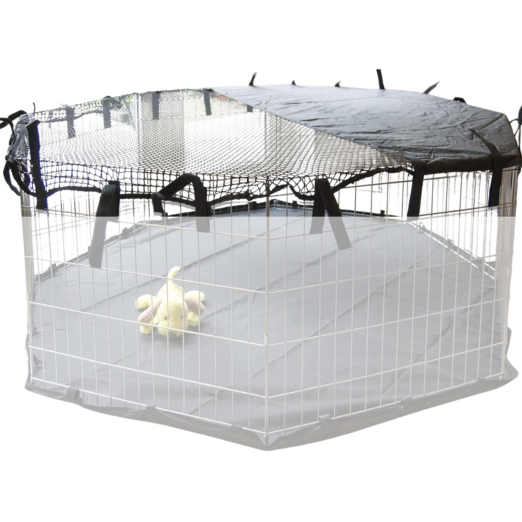 SpeedwellStar - Haustier Stift Abdeckung Sonne Schatten Spielen Hund Käfig Groß Abdeckung 8 Seite Sonnenschutz für Licht Haustiergehege Hundekäfig Universal. Käfig Nicht im Lieferumfang
