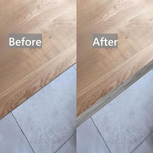 Miniatura 10 de Tira de transición de suelo para pisos laminados y pisos de vinilo, tiras de cubierta de piso de 2 pulgadas de ancho, transición de suelo