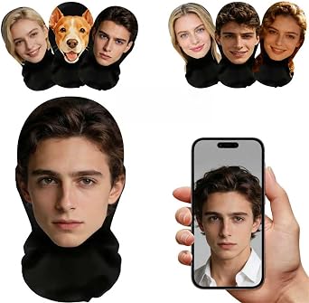 Personalized 3D Celebrity Mask - Lifelike Full Face Nylon Mesh Mask, Realistic Costume for Pranks, Halloween & Parties