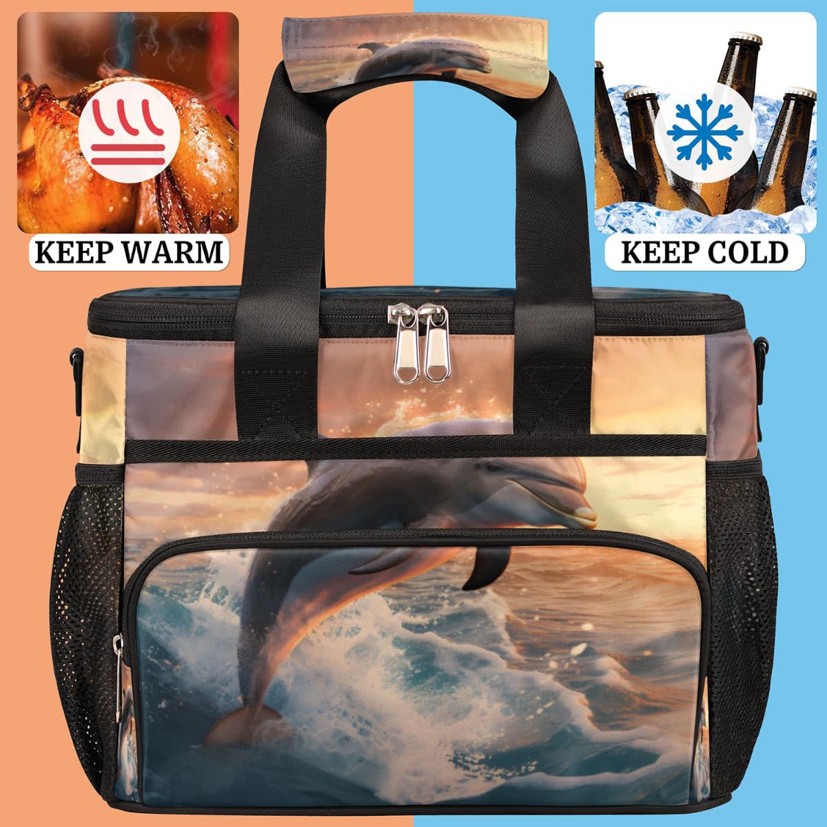 Sac à Dos Isotherme 23L – Idéal Pour Pique-nique, Camping, Plage Ou Rando !