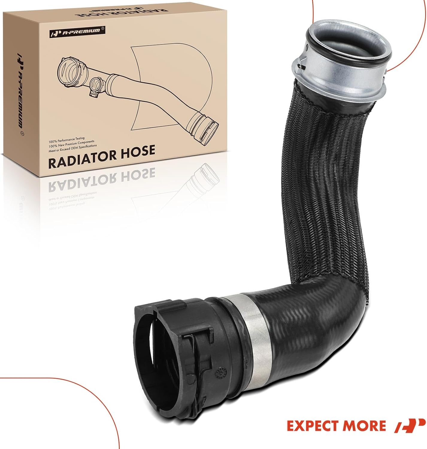 A-Premium Upper Radiator Coolant Hose Compatible with Mercedes-Benz GL450 2013-2014, GL550 2013-2016, GLE63 AMG GLE63 AMG S 2016-2019, GLS550 GLS63 AMG 2017-2019, ML550 2012-2014