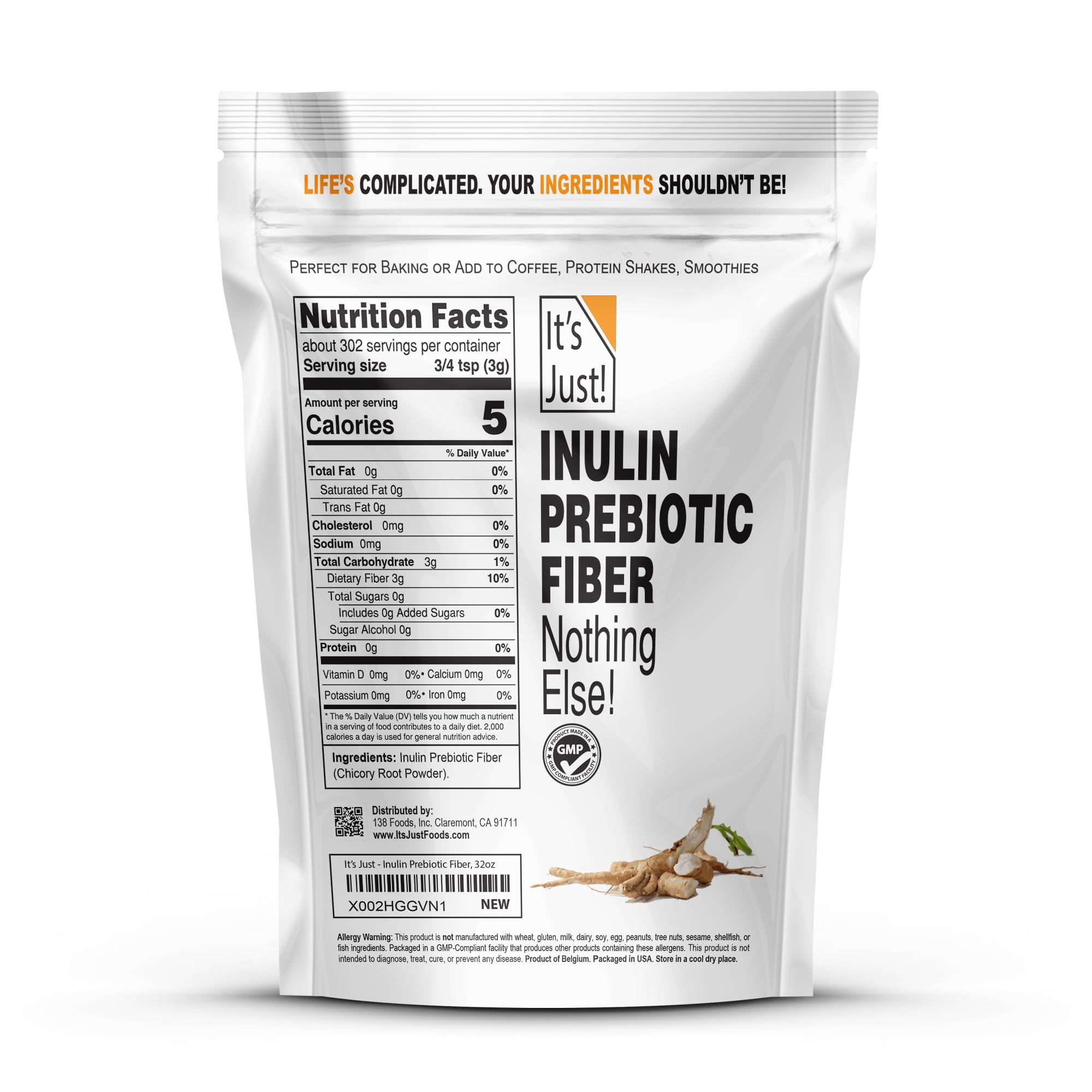 It's Just! - Inulin Prebiotic Fiber — Amazon image 2