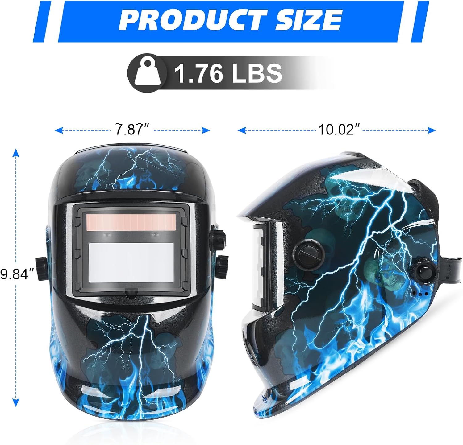 Welding Helmet True Color Auto Darkening Hood with Adjustable Shade Range 4/9-13 for TIG MIG ARC Welder Mask