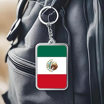 Mexico Flag Keychain Mexican Key Ring-2 Pack