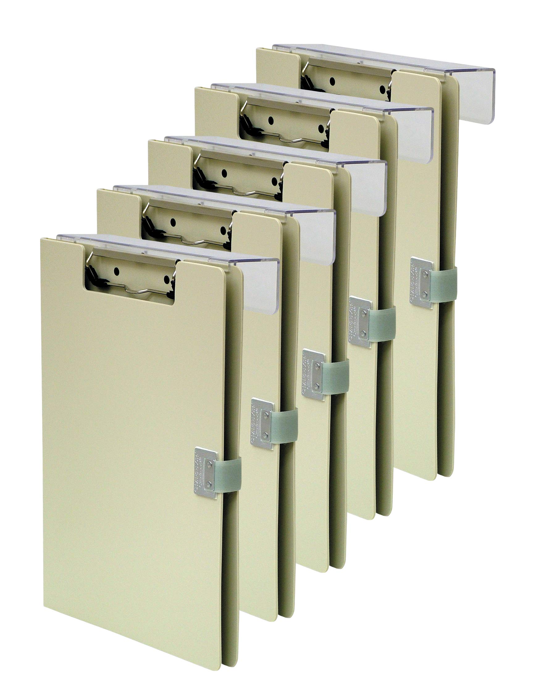 Omnimed205603-5BG Hippa Compliant Covered Over-The-Bed Clipboard, Pack of 5