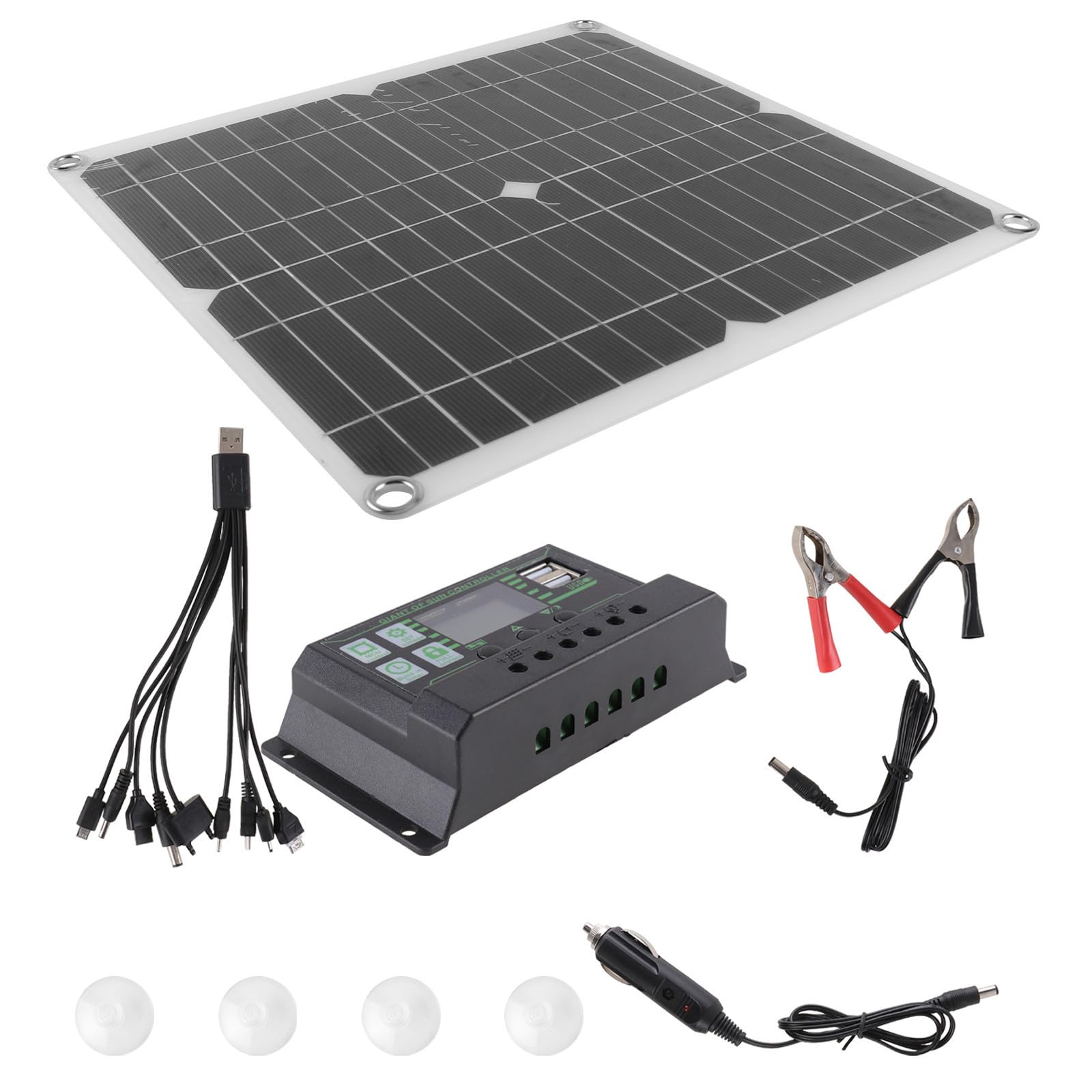 Pannello Solare Fotovoltaico Monocrystalline 200w per Campeggio | Alta Efficienza 98%, Robusta Resistenza e Buona Durata, Formato Portatile per Viaggio