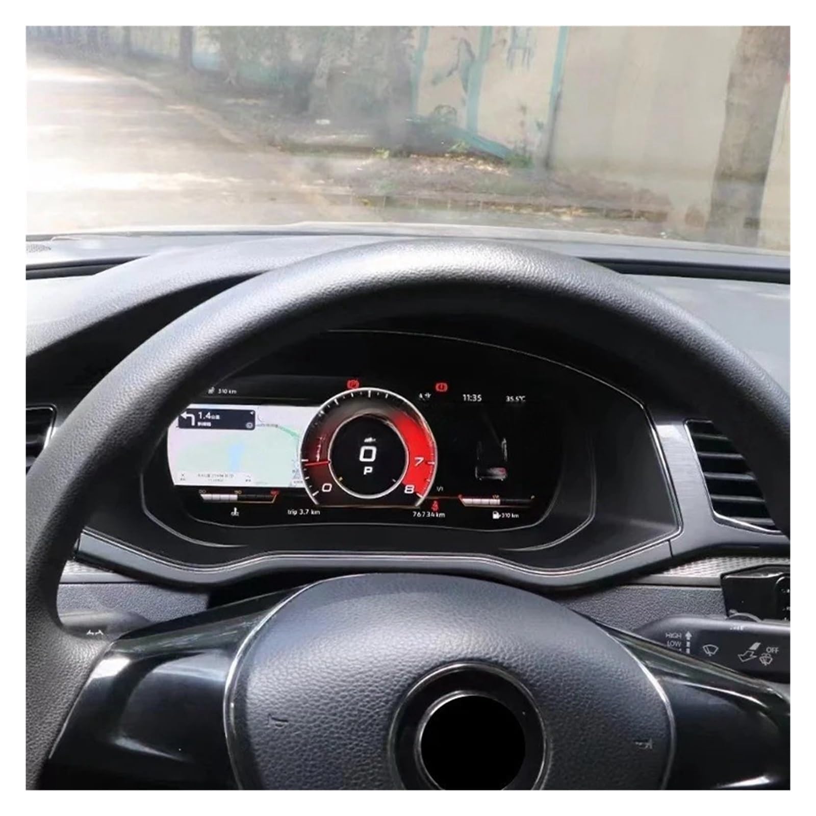 Velocímetro LCD, panel de instrumentos digital, panel de instrumentos virtual, cabina compatible con VW Passat, versión americana del Passat.(StyleC 11-15year)