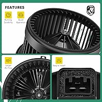 Vista 4 de Motor del ventilador del calentador de A/C con montaje de jaula de ventilador de repuesto para Chevrolet Equinox 2006-2016, Captiva Sport 2012-2015