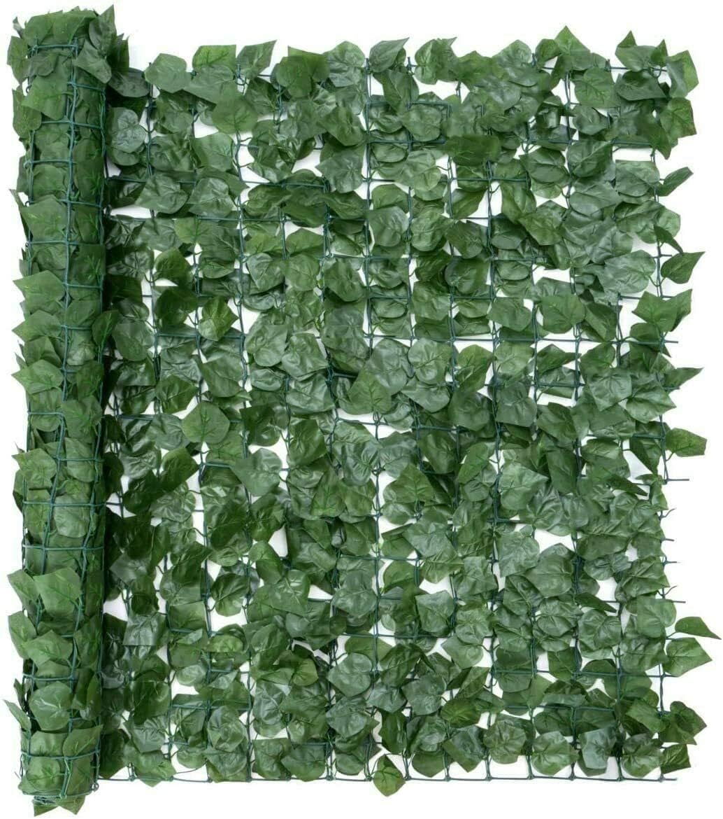 Artificial Ivy Privacy Fence, Green Plastic Leaf Fence Panels Artificial Leaf Screen Hedge Privacy Fence Roll Wall Landscaping for Outdoor Decor, Garden (Size:3 * 1M)