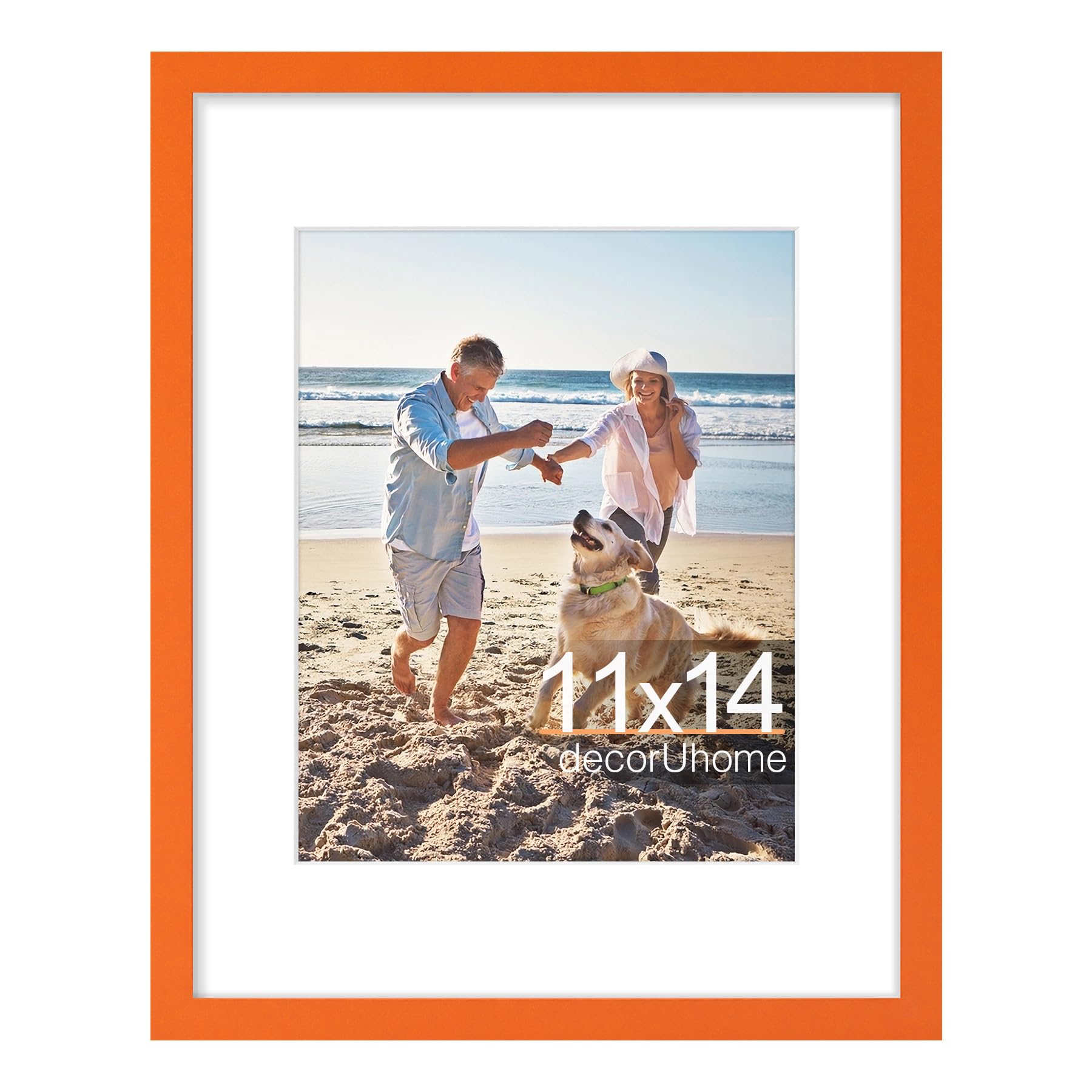 Cadre photo 28x35,6 cm bois passe-partout 20,3x25,4 plexiglas