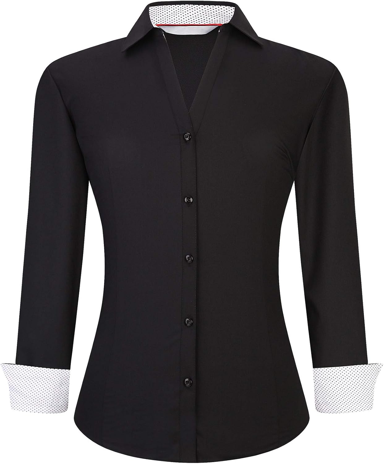 Women's black dress shirt Clearance
