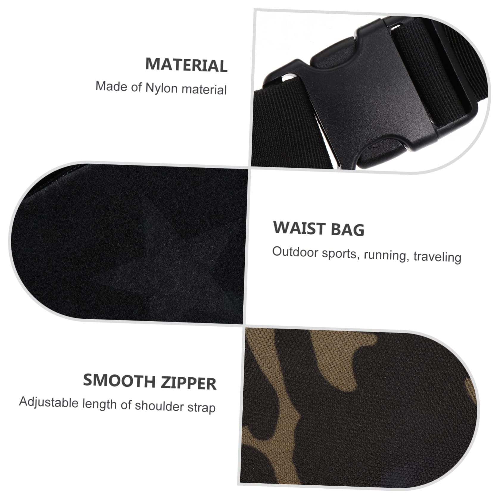 SOIMISS 2piezas Riñonera Para Hombre Bolsa De Cintura Antirrobo Para y Fanny Pack Multifuncional Para Teléfonos y Accesorios