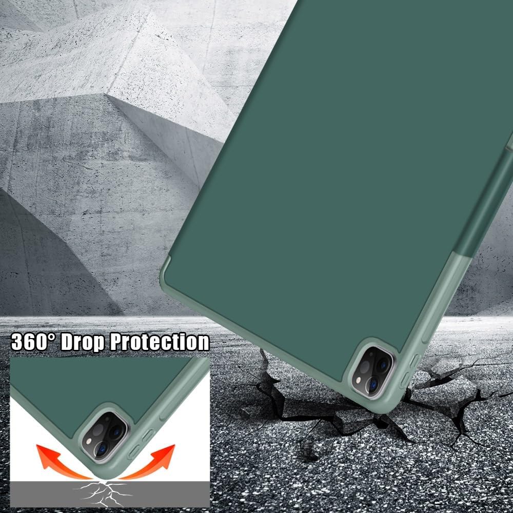 Tablet PC Bags Cases Sleeves Compatible with iPad 11 Inch 2018/2020/2021/2022 Tablet Case,Slim Stand PC Hard Back Shell Protective Smart Cover Case,Multi-Viewing Angles Folio Case Cover Auto Sleep/Wak