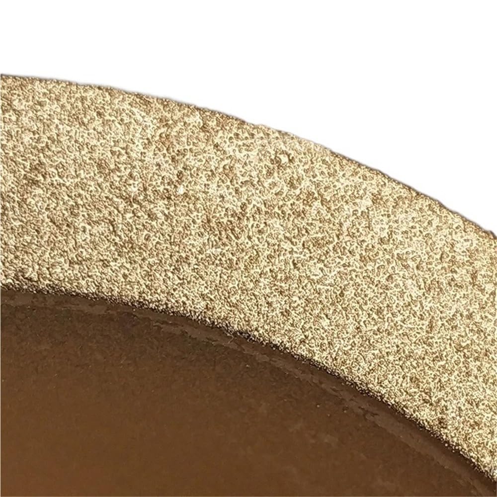 Meule diamantée brasée 4 pouces, grain 100 150 200 320 400 Disque de meulage de brasage, meule de polissage diamantée de forme plate(400)
