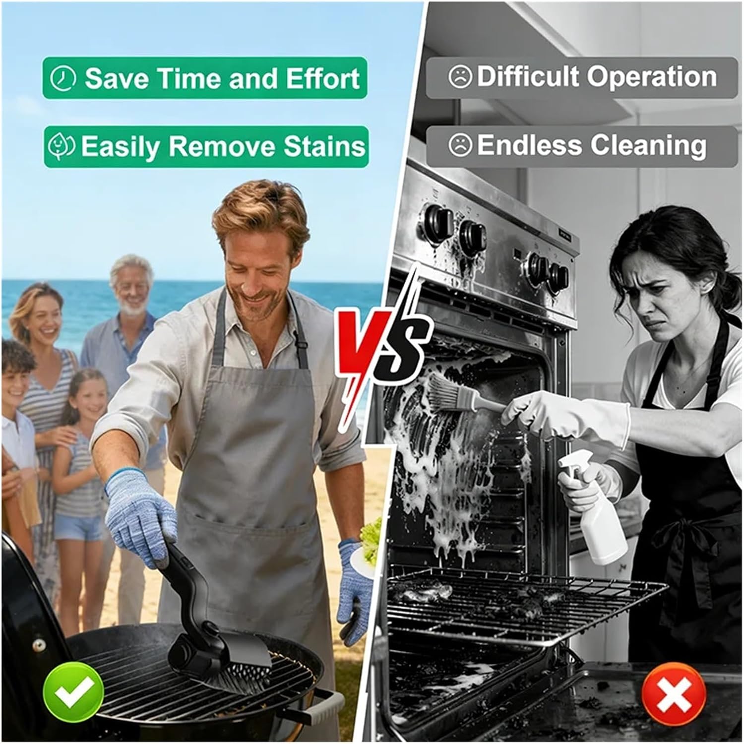 BBQ Grill Brush 3-Speed Settings Electric Grill Brush,180° Adjustable Head,90 Mins Grill Cleaner for Outdoor Griddles Smokers