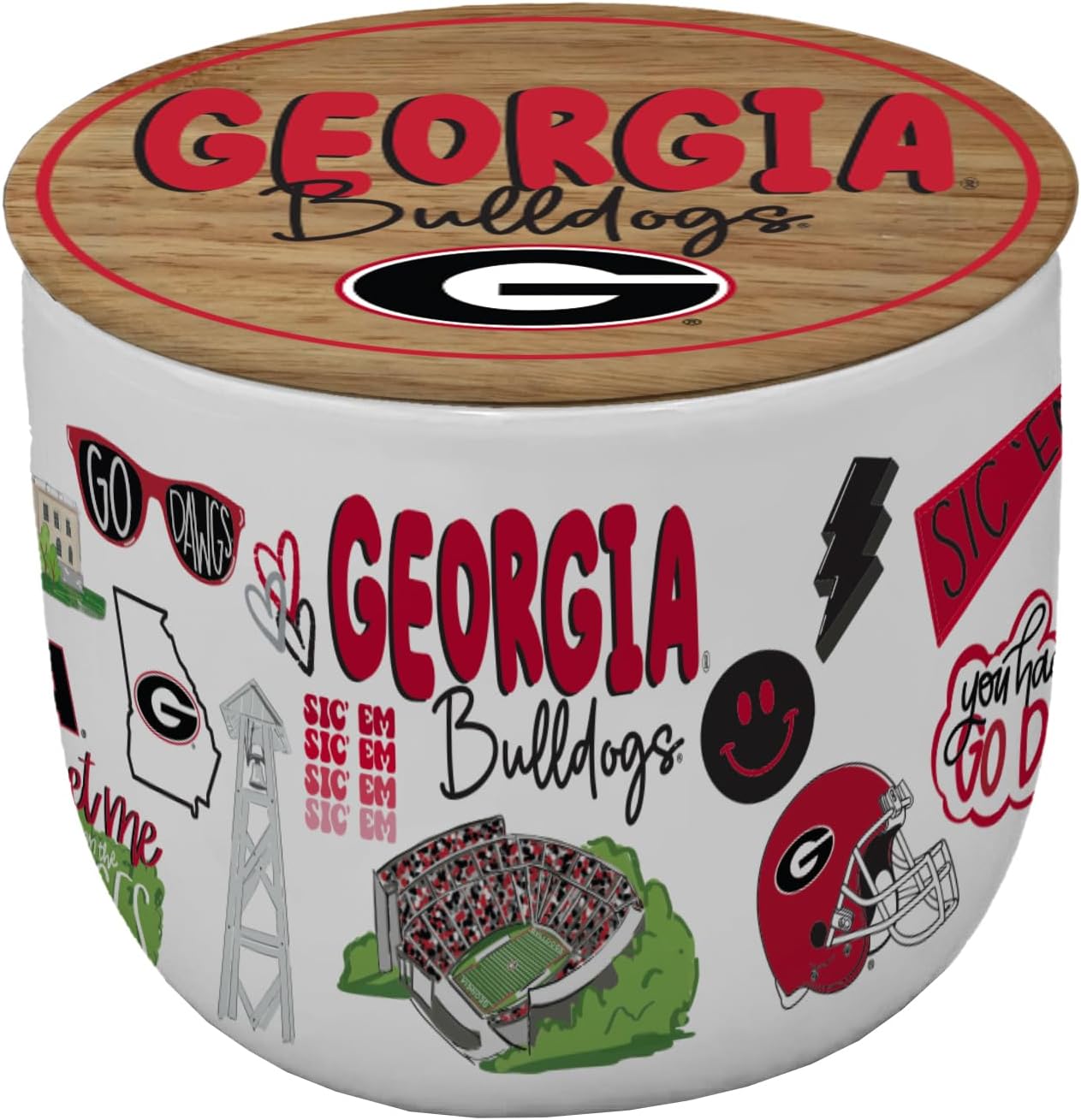 NCAA Loco Fan 16oz Ceramic Candle