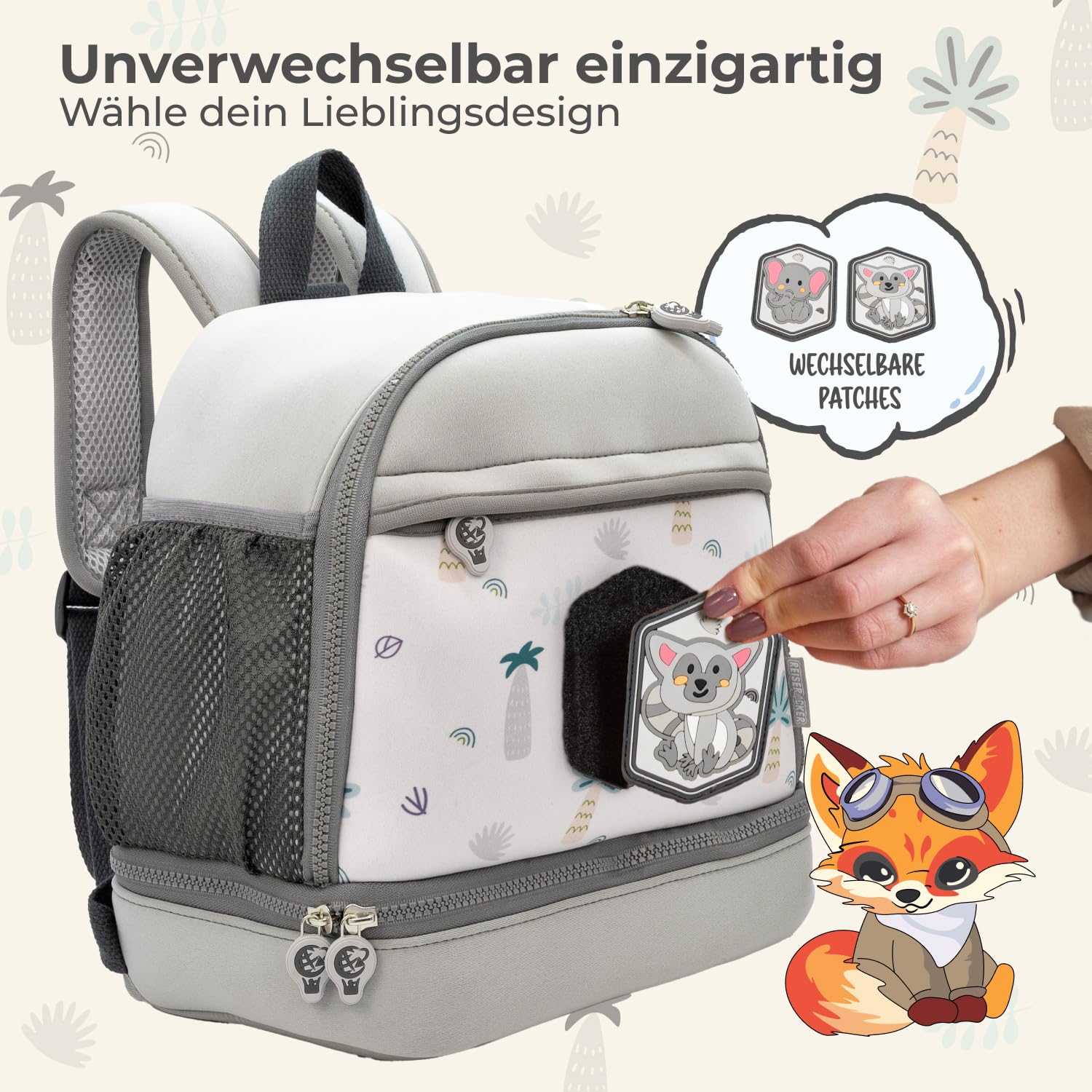 REISERACKER Plecak do przedszkola Safe Adventure od 1 roku – plecak do przedszkola dla dziewcząt i chłopców – plecak dziecięcy do przedszkola i przedszkola