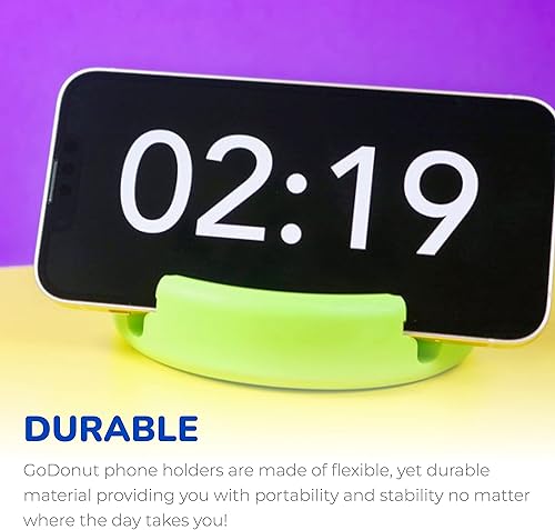 Miniatura 4 de GoDonut Soporte para teléfono original - Soporte para teléfono celular + organizador de escritorio para iPad - Compatible con tableta, iPhone,