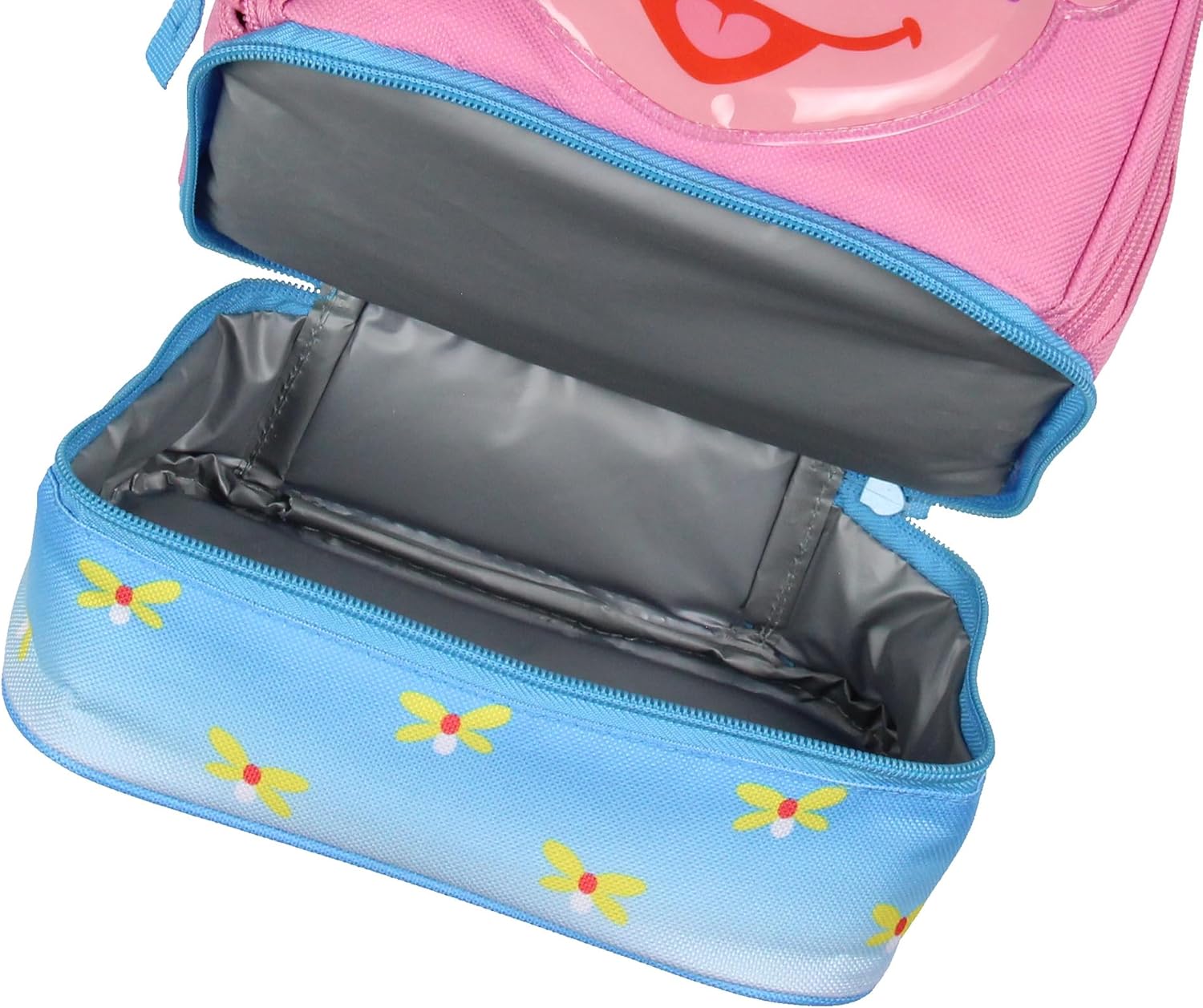 INTIMO Sesame Street Abby Cadabby Face Kids Girls Cute Dual Compartment Insulated Lunch Box Pail Tote Bag 10" - Image 6