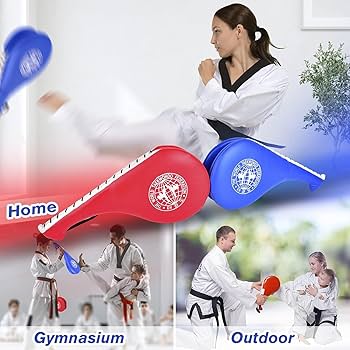 JANNO 2 Pack Taekwondo Kick Pads Double Strike Boxing Pads Striking