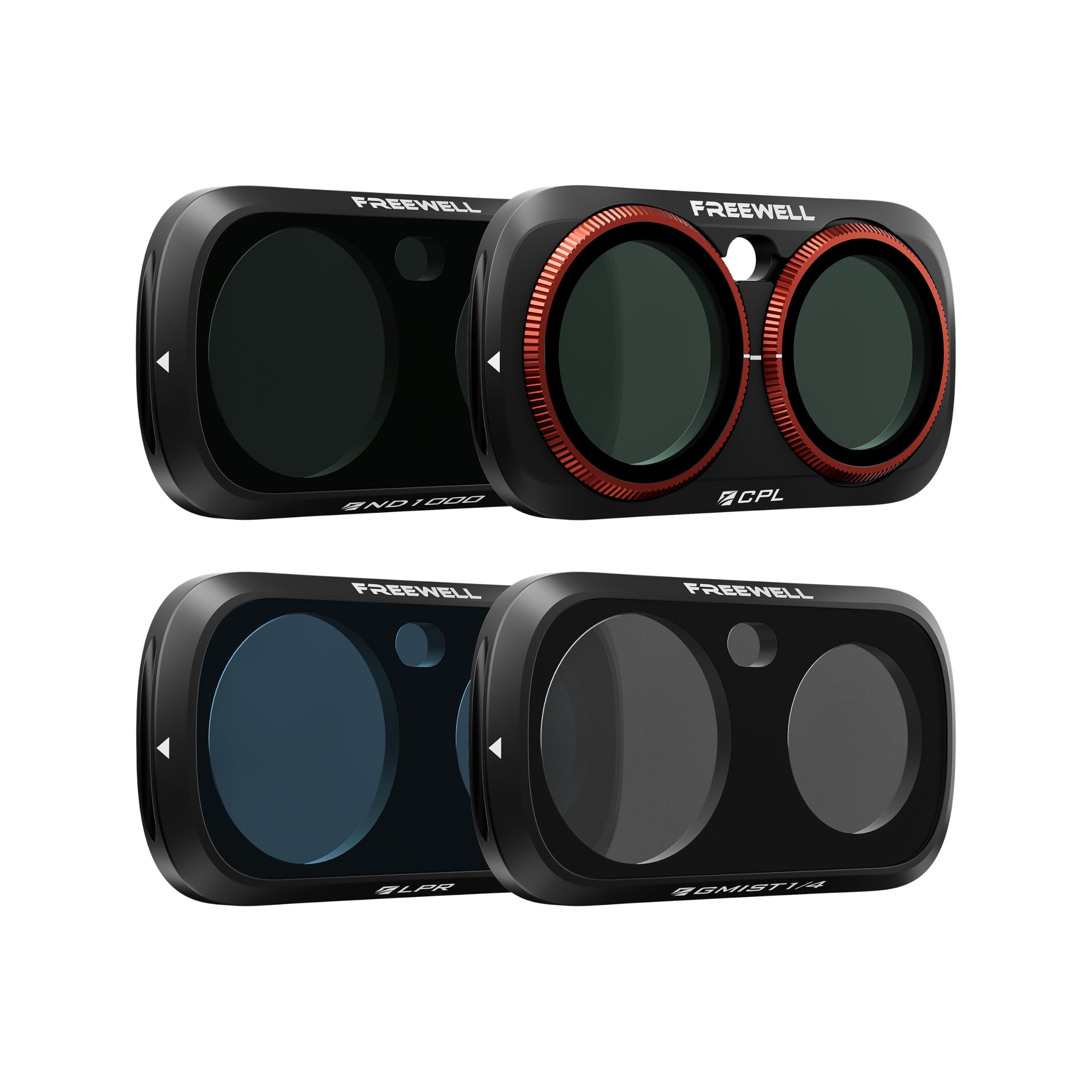 Freewell Everyday Creative Filter-Set für Insta360 Luna Ultra | Inklusive ND1000-, CPL, Glow Mist 1/4 und LPR-Filter für Langzeitbelichtung, Leuchten und Nachtaufnahmen.
